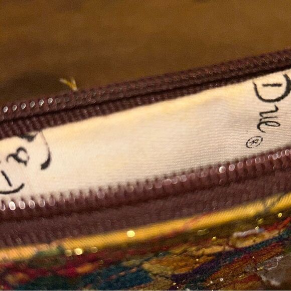 La Due Patchwork Zipper Closure Bag - Picture 5 of 8